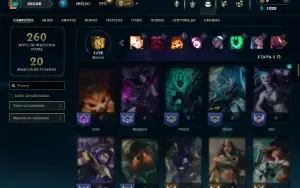 Prata 3 com 100 Champs e 43 Skins ( SUP / ADC )