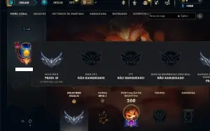 Prata 3 com 100 Champs e 43 Skins ( SUP / ADC )