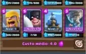 Clash Royale nv 10 com 6 lendarias(4 nv 2)