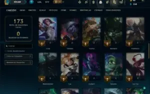 Unranked com 60 Champs e 27 Skins