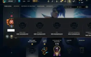 Unranked com 60 Champs e 27 Skins
