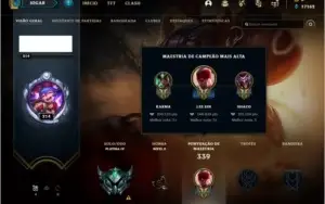 CONTA PLATINA 4 - LOL