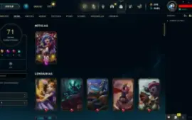 Conta LOL LVL 161 | 113 Campeões| 71 Skins |UNRANKED| 2015
