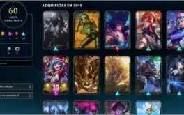 Conta LoL com 60 skins