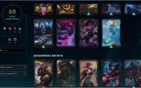 Conta LoL com 60 skins