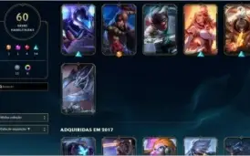 Conta LoL com 60 skins