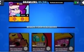 CONTA BRAWL STARS 16K | 31 BRAWLERS |