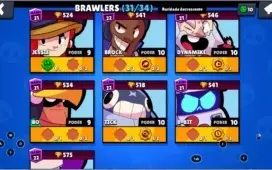 CONTA BRAWL STARS 16K | 31 BRAWLERS |