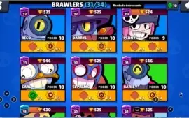CONTA BRAWL STARS 16K | 31 BRAWLERS |