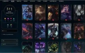 Conta D4(65%) 311 skins, All Champions