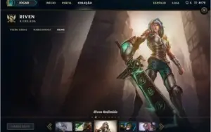 Conta LOL GOLD 2 100 campeões e muitas skins