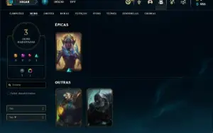Conta Unranked com 30 Champs e 3 Skins + 2 Fragmentos