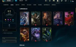 Ferro 2 com 92 Champs e 93 Skins