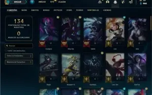 Conta Platina 4 com 61 Champs e 21 Skins
