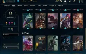 Conta Platina 4 com 61 Champs e 21 Skins