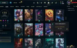 Conta Lol Unranked Lvl 300 Com 132 Skins