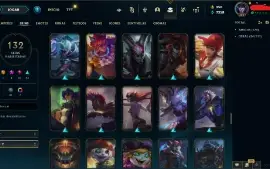 Conta Lol Unranked Lvl 300 Com 132 Skins
