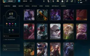 Esmeralda 4 com 110 Champs e 62 Skins +1 Fragmento