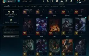 Esmeralda 4 com 110 Champs e 62 Skins +1 Fragmento