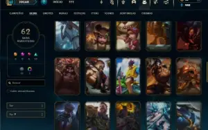 Esmeralda 4 com 110 Champs e 62 Skins +1 Fragmento