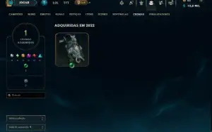 Esmeralda 4 com 45 Champs e 10 Skins