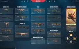 Conta Valorant skins de faca, vandal e phantom platina