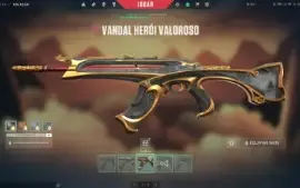 Conta Valorant skins de faca, vandal e phantom platina