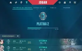 Conta Valorant skins de faca, vandal e phantom platina