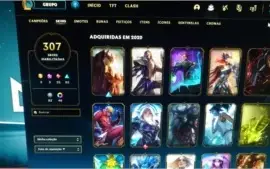CONTA LOL PLAT 4 307 SKINS