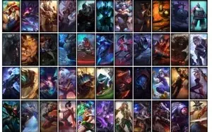 Conta bronze 1 com TODOS os champs e 181 Skins + 800 RP