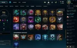 Conta de League of Legends criada em 2013 (raridade)
