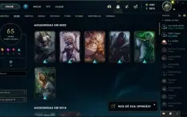 Conta de League of Legends criada em 2013 (raridade)
