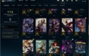 Conta lol level 59