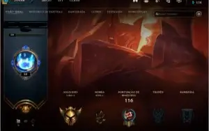 Conta lol level 59