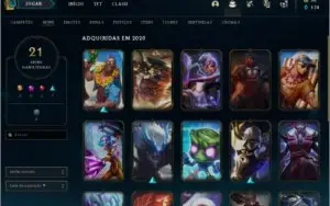 Conta lol level 59