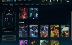 Conta Unranked com 30 Champs e 11 Skins + 2 Espolios