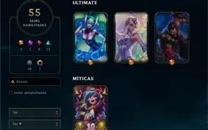 Conta LoL (6 anos) - LvL 223, Skins, Icones, etc.