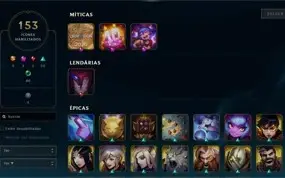 Conta LoL (6 anos) - LvL 223, Skins, Icones, etc.
