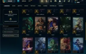 Bronze 1 com 30 Champs e 3 Skins ( Mais de 70 Jogos )