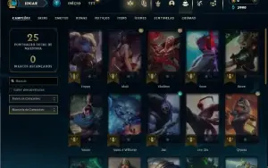 Bronze 1 com 30 Champs e 3 Skins ( Mais de 70 Jogos )