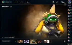 Conta de LoL/Plat 4/141 campeões/29k de ea/Rammus rei