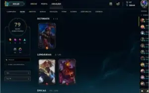 Conta de LoL/Plat 4/141 campeões/29k de ea/Rammus rei