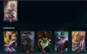 Conta Platina 3 com 261 skins e 30 cromas.
