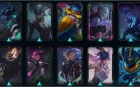 Conta Platina 3 com 261 skins e 30 cromas.