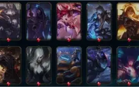 Conta Platina 3 com 261 skins e 30 cromas.
