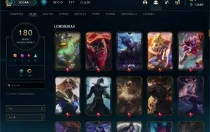 Conta LOL MMR DIAMANTE + 180 SKINS & M7  20 CAMPEOES