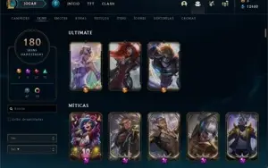 Conta LOL MMR DIAMANTE + 180 SKINS & M7  20 CAMPEOES