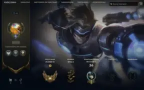 Conta de lol smurf MRR POSITIVO MD10 não acabada OURO IV