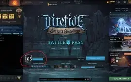 CONTA DOTA 2 LENDA COM PASSE DE BATALHA LEVEL 105 + ARCANA
