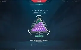 Conta valorant ascendente 1 com skins